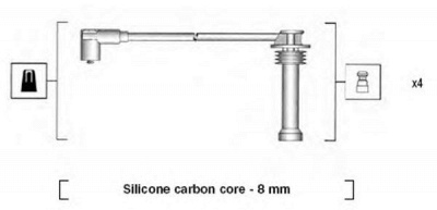 MAGNETI MARELLI 941185360787 -  Комплект проводов зажигания